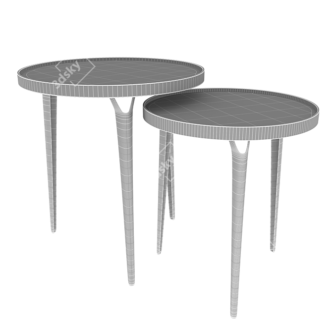 Modern Fusion: Bristol Coffee Tables 3D model image 1