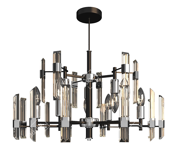 Rivoli Maddalena Ceiling Chandelier 3D model image 1