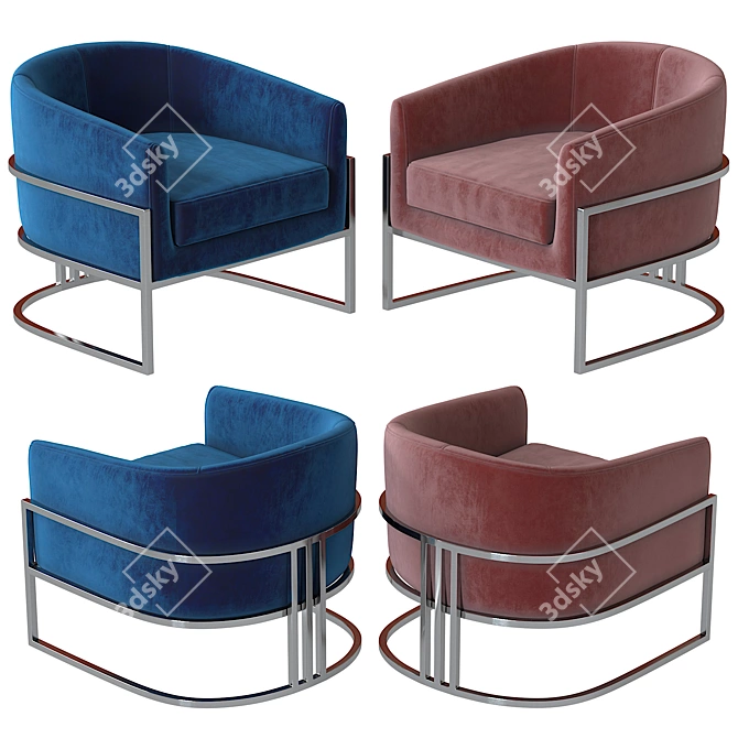 Monica Armchair: Elegant Design by Mdehouse 3D model image 1