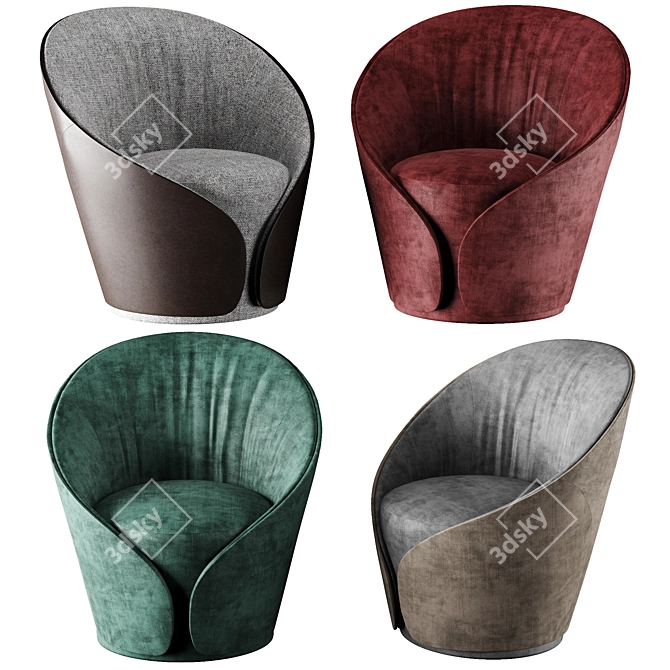 Elegant Mama Armchair: Italian Design 3D model image 1