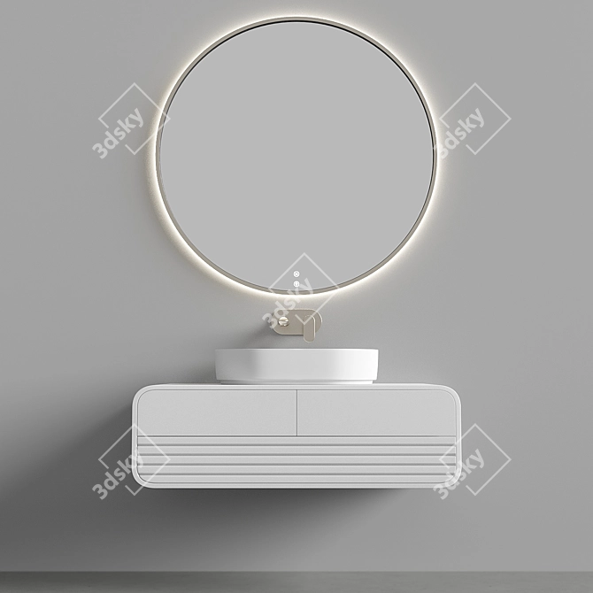 Luxury Bath Set: Elegant Design, Superior Quality 3D model image 1