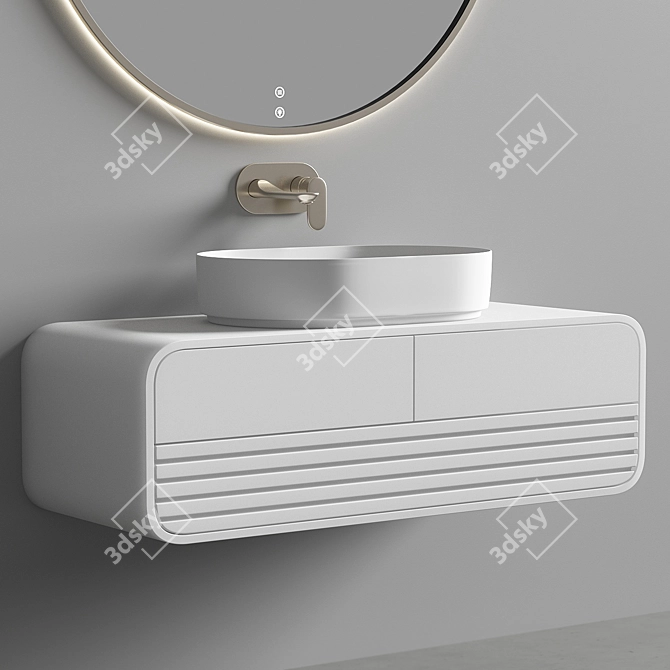 Luxury Bath Set: Elegant Design, Superior Quality 3D model image 2