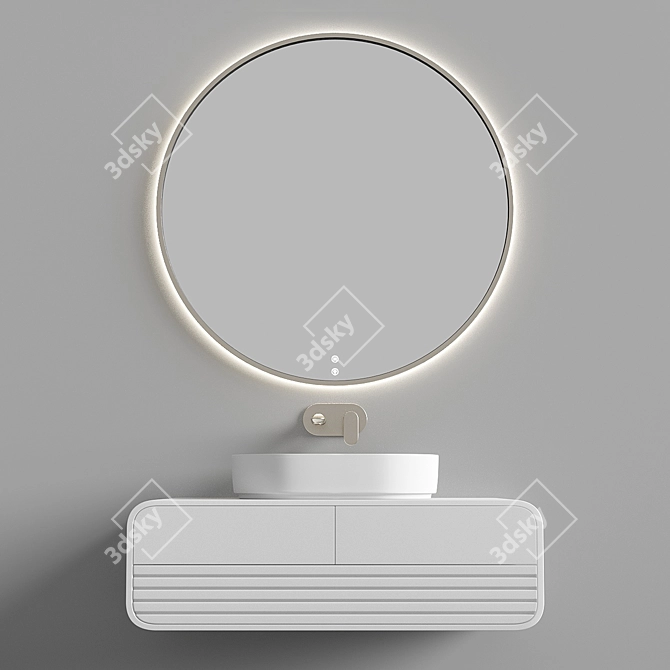 Luxury Bath Set: Elegant Design, Superior Quality 3D model image 6