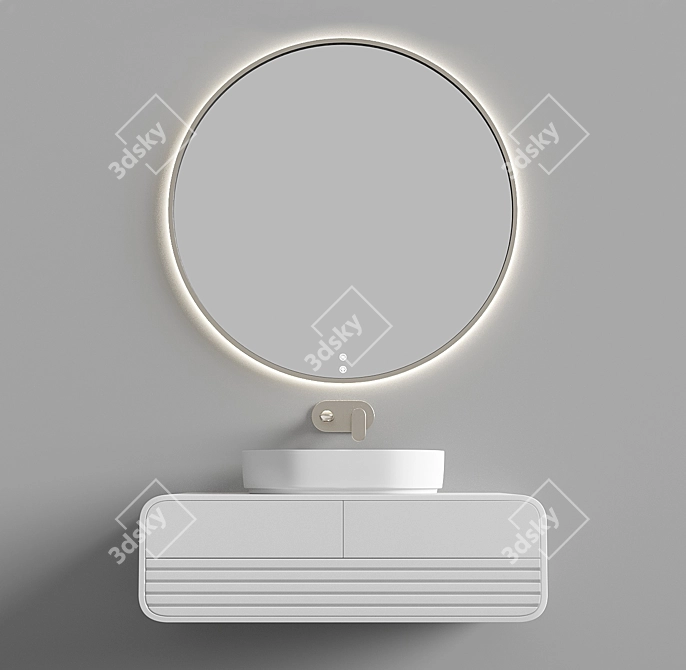 Luxury Bath Set: Elegant Design, Superior Quality 3D model image 7