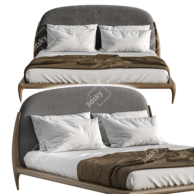 Elegant Dream Bed: Magnoly 3D model image 1