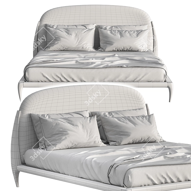 Elegant Dream Bed: Magnoly 3D model image 2