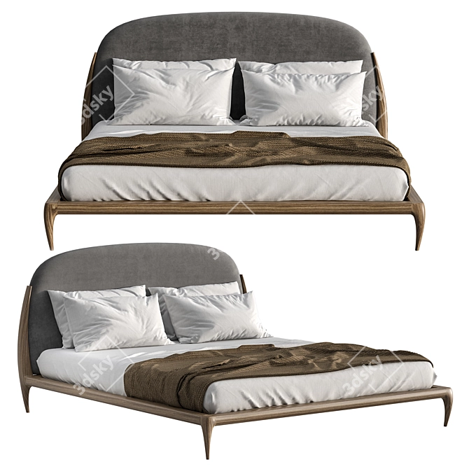 Elegant Dream Bed: Magnoly 3D model image 3