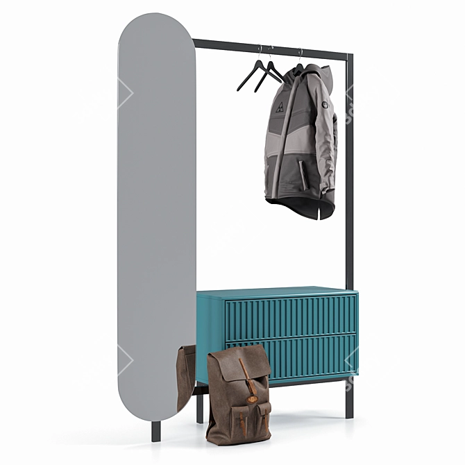 Sleek Storage Solution: Novamobili Hallway Unit 3D model image 6