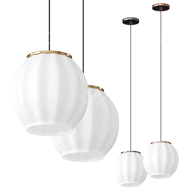 Mei Suspension Lamp: Stylish Illumination for Modern Spaces 3D model image 1