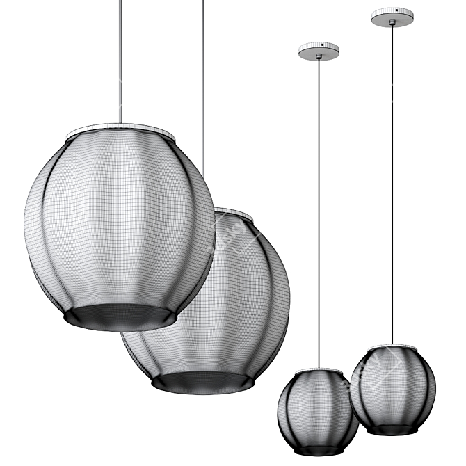 Mei Suspension Lamp: Stylish Illumination for Modern Spaces 3D model image 2