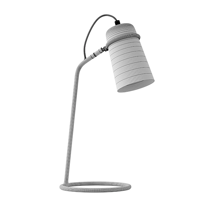 Keegan Retro Style Task Lamp 3D model image 5