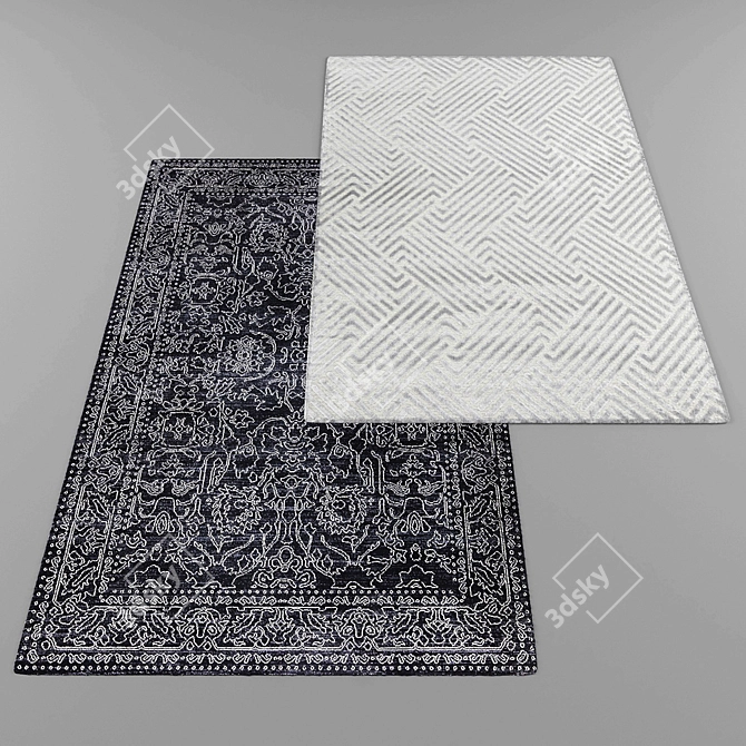 Modern Style Rug Collection 3D model image 2