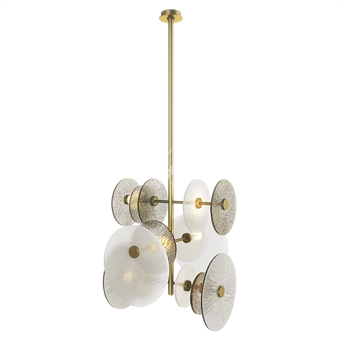 Sicis Andromeda Brass Ceiling Lamp 3D model image 1