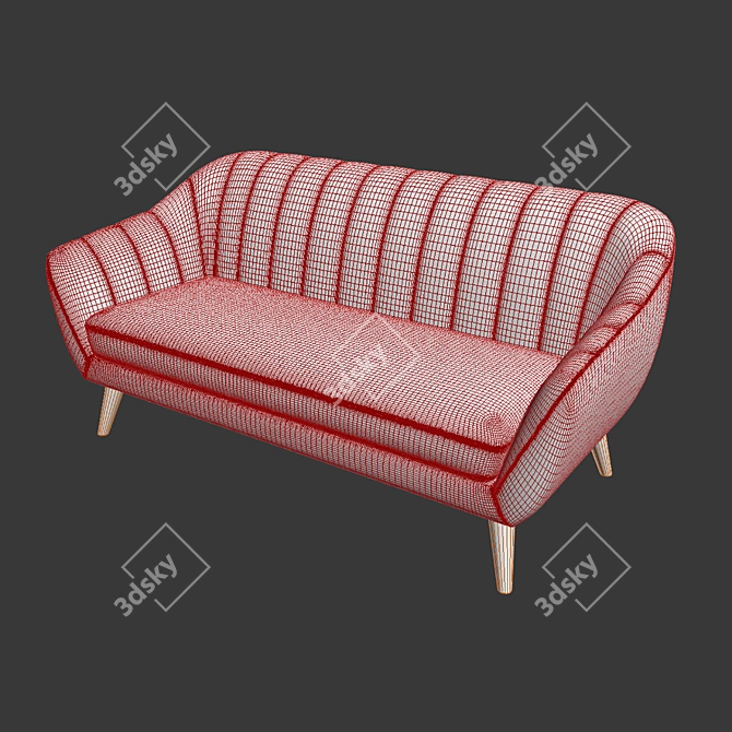 Doria Kaza Sofa: 1798mm x 890mm x 849mm 3D model image 4