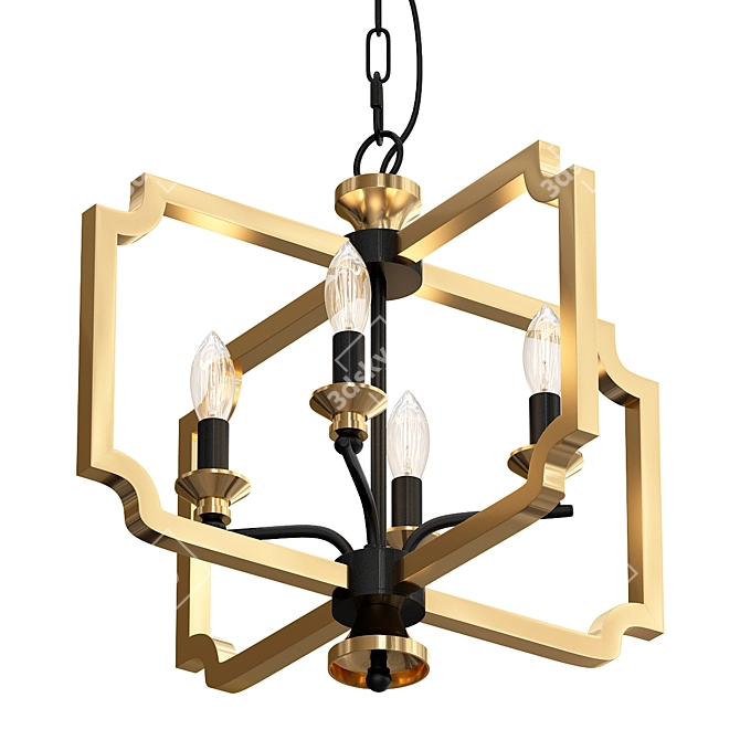 Elegant Ambrose Lantern: Illuminate in Style 3D model image 1