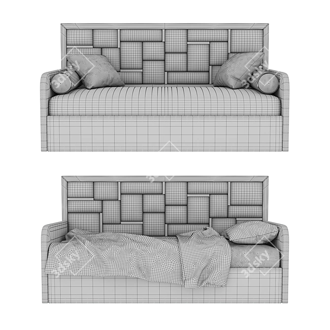 MOLLY Sofa Bed - Sleek Design & Comfortable 3D model image 8