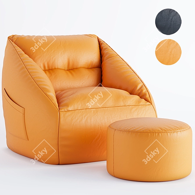 Cozy Lounge Sofa 3D model image 1