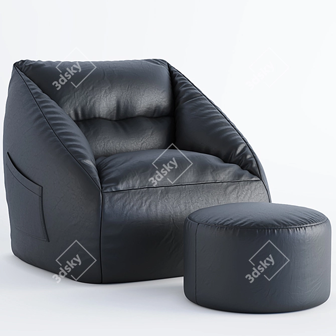 Cozy Lounge Sofa 3D model image 2