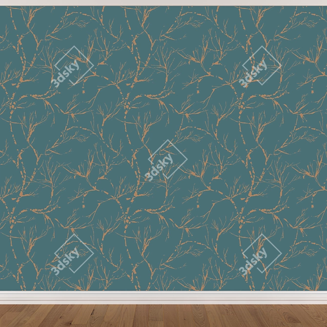 Seamless Wallpaper Set in 3 Colors 3D model image 4