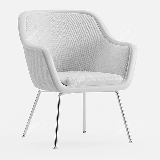 Ultimate Comfort Bumper Chair 3D model image 4