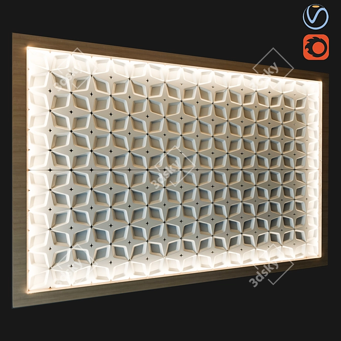 3DPanel: High-Quality 3D Panel Design 3D model image 1