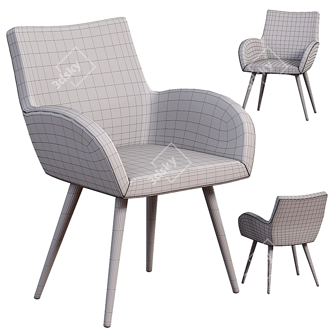 2014 Henrik Chair - Modern Designer Seating 3D model image 3