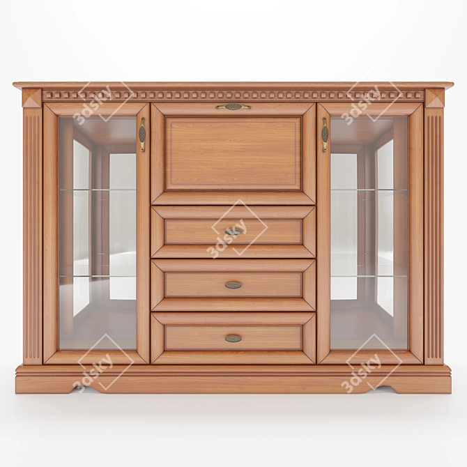 Elegant Chest of Drawers 3D model image 2