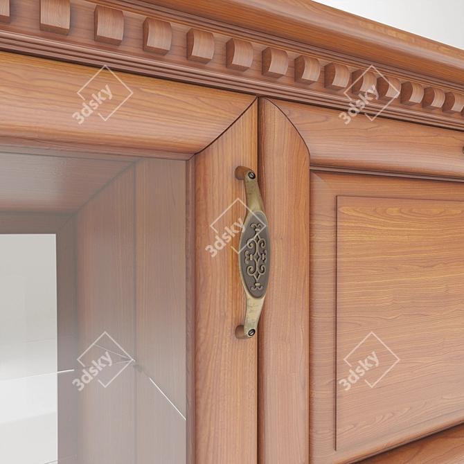 Elegant Chest of Drawers 3D model image 4