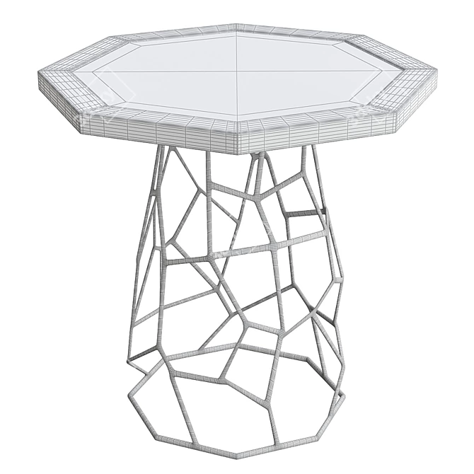 Elegant GAUDI Side Table 3D model image 2