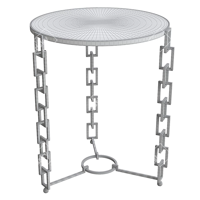 Elegant PAIVA Side Table V2 3D model image 2