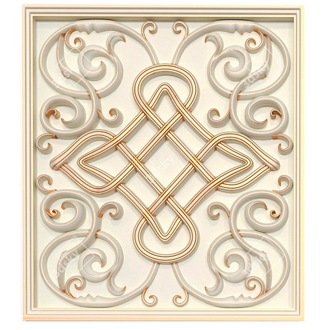 Decorative Panels Collection: Set of 7 STL Files 3D model image 8