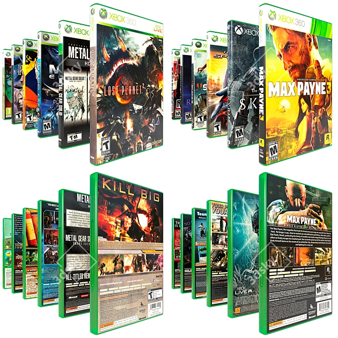 Xbox 360 Games Bundle: Vol. 2 3D model image 1