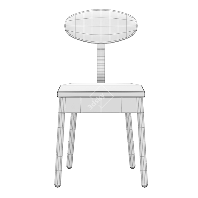Ari Industrial Bar Chair: Stylish Design for Restaurants & Bars 3D model image 5