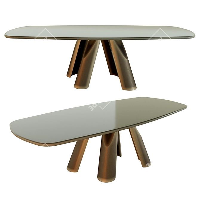 Regal Italian Dining: Prince Table 3D model image 4