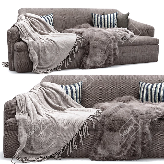 Luxurious Baker Skylar Sofa 3D model image 1