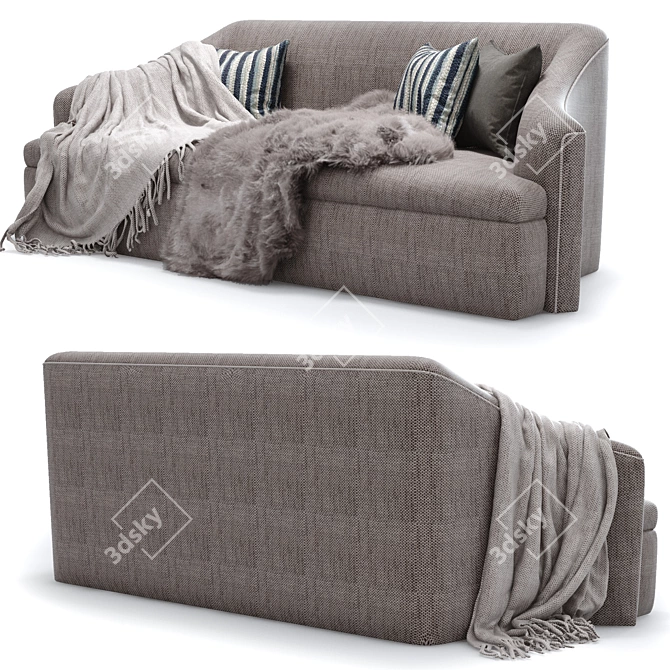 Luxurious Baker Skylar Sofa 3D model image 2