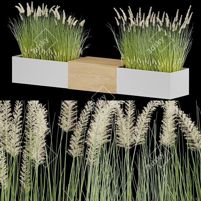 Modern Plant with High-Quality Textures 3D model image 2