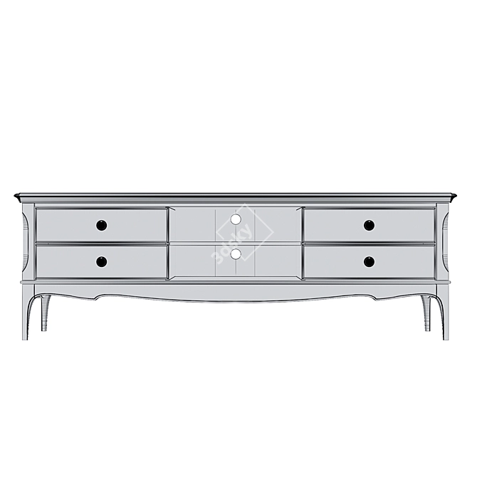 Venice TV Stand - Stylish and Functional 3D model image 5