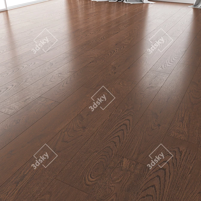 Premium Wood Flooring Set 3D model image 3