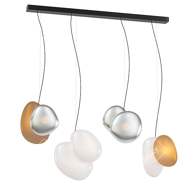 Contemporary Pendant Light: PEBBLE 3D model image 1