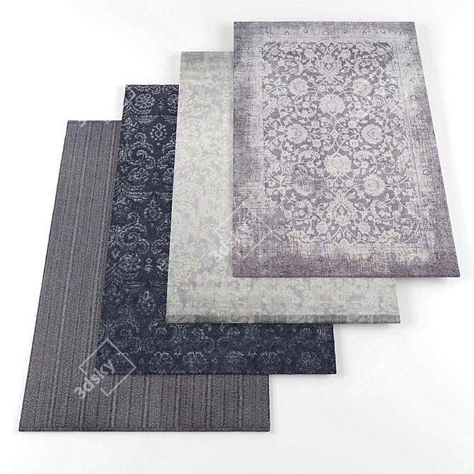 Stylish Esprit Decor Rugs 3D model image 1