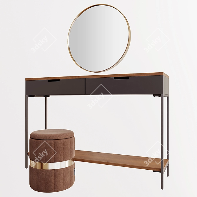 Garda Decor Dressing Table Set 3D model image 4