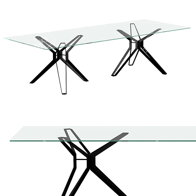 Modern 3Pod Dining Table by LEMA 3D model image 1