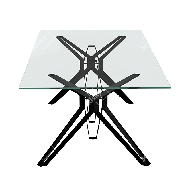 Modern 3Pod Dining Table by LEMA 3D model image 3