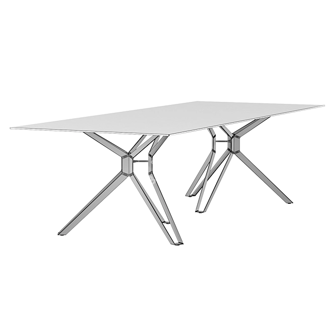 Modern 3Pod Dining Table by LEMA 3D model image 5