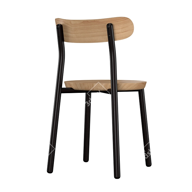 Modern Industrial Them Chair 3D model image 4