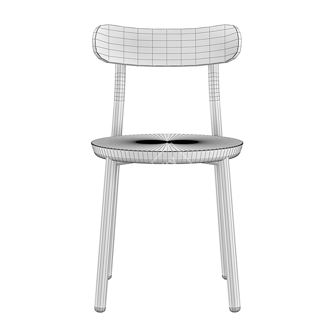Modern Industrial Them Chair 3D model image 5