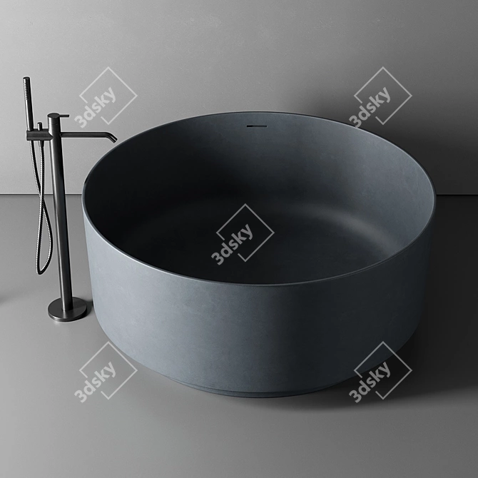 NORM Architects Arc Round Bathtub 3D model image 2