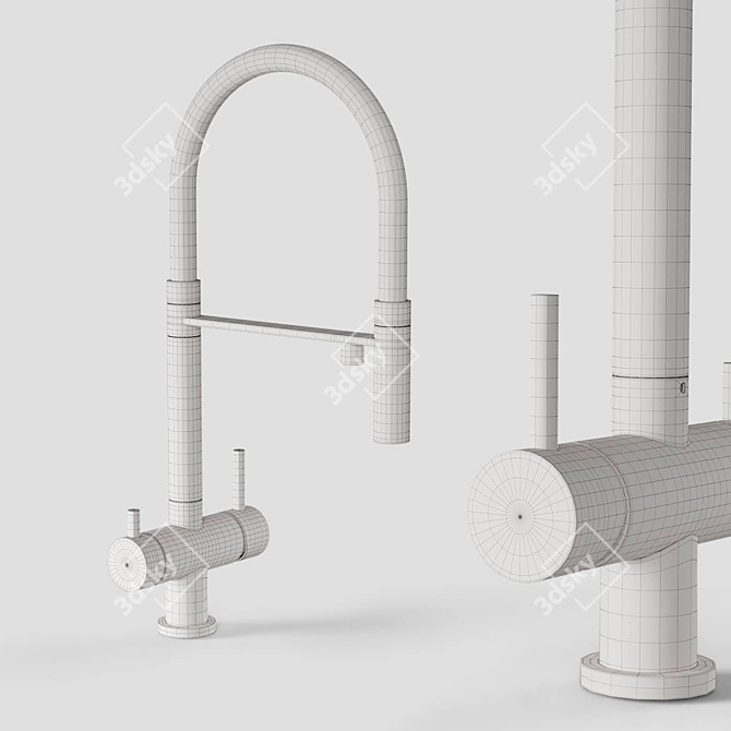 Omoikiri Kanto: Flexible Hose Mixer 3D model image 5