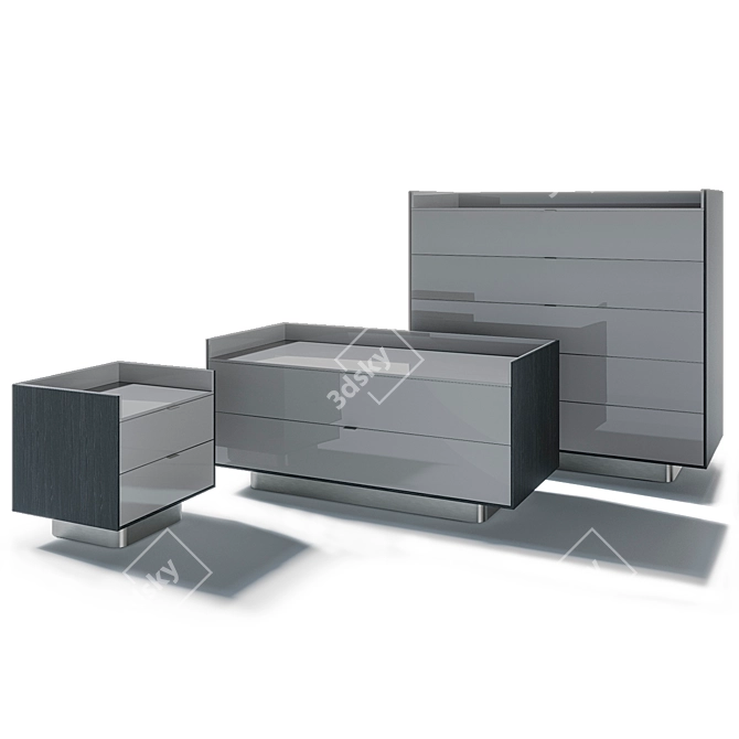 Minotti Darren - Stylish Chests & Nightstands 3D model image 2